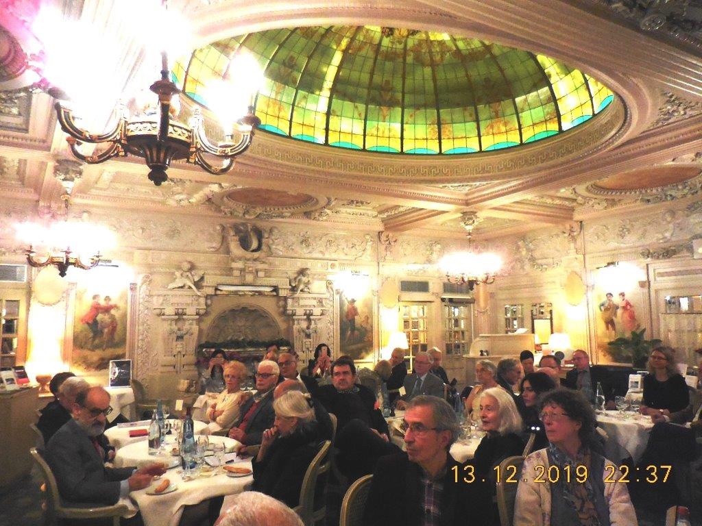 Lors du dîner de gala du GEM, à l'hôtel Bedford, à Paris, le 13 décembre 2019.