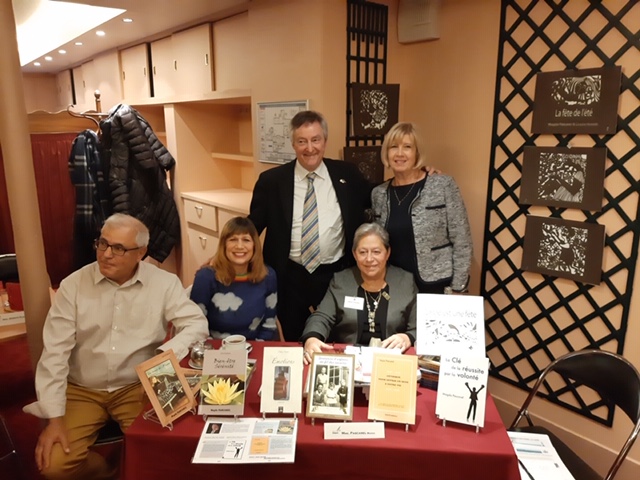 Lors du salon du livre organis par le GEM  la brasserir-restaurant Mollard,  Paris, le 8 fvrier 2020.