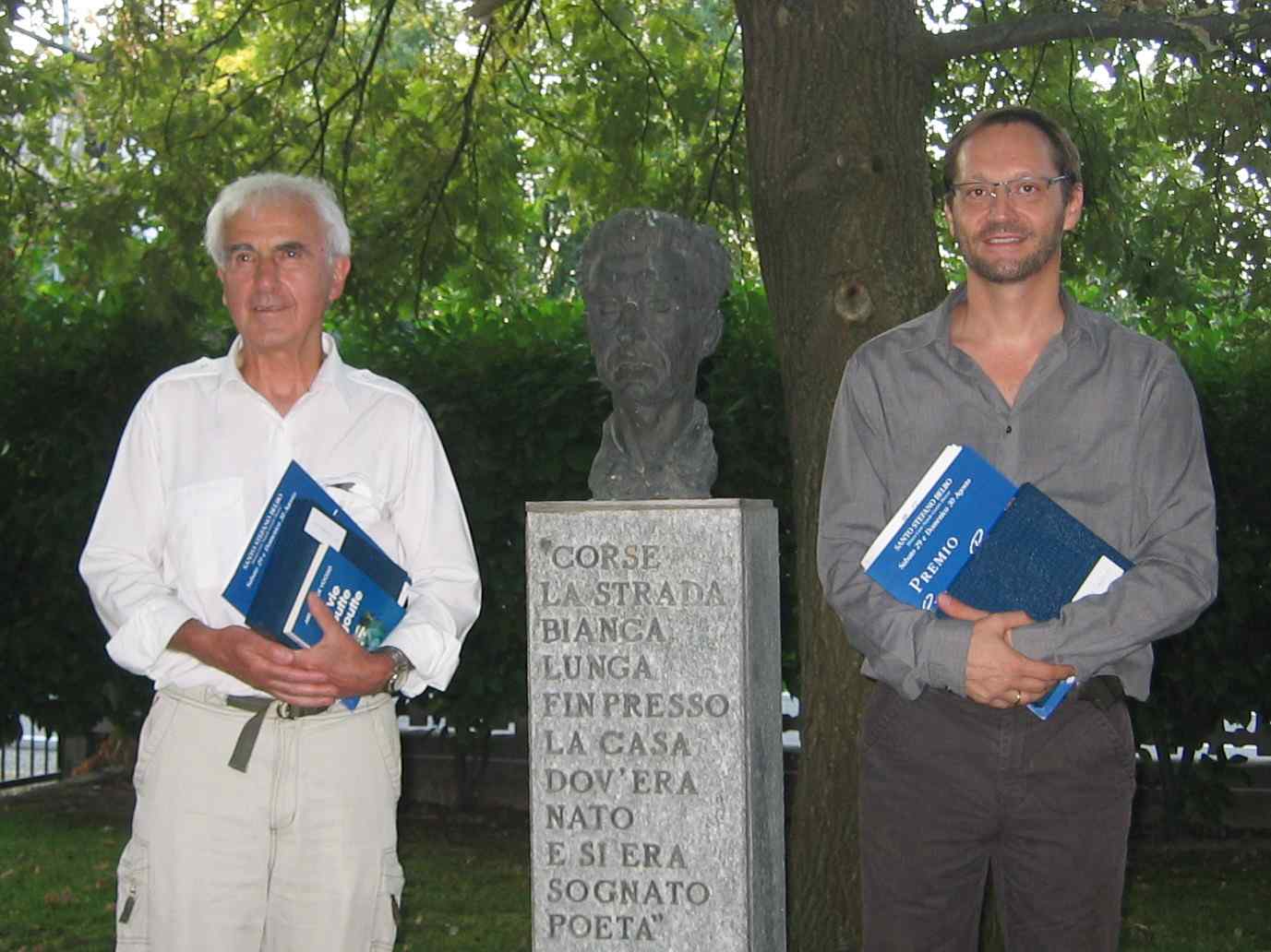 Les Dr Lecoq et Kerempichon, laurats 2009 des prix Cesare Pavese de la nouvelle et de posie.